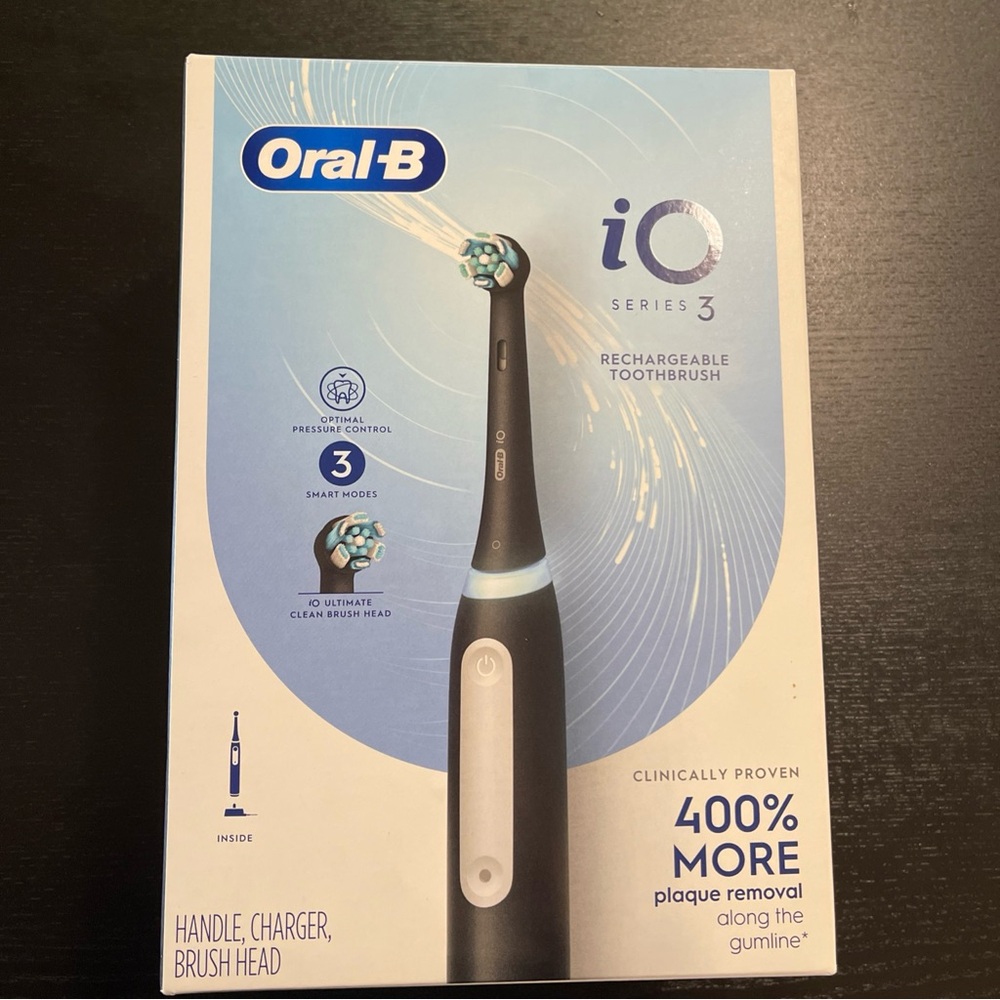 iO Series 3 Black Rechargeable Toothbrush